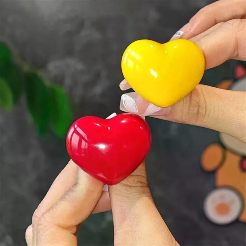 Heart-Shaped Toilet Flush Button – Fun Colorful Bathroom Decor