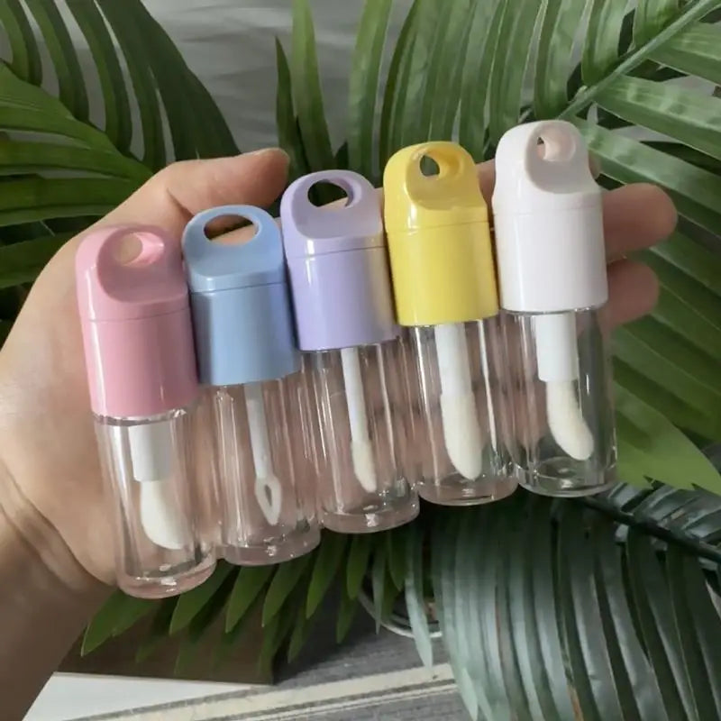 Empty Lip Gloss Tube with Big Brush Wand | 4ml Refillable