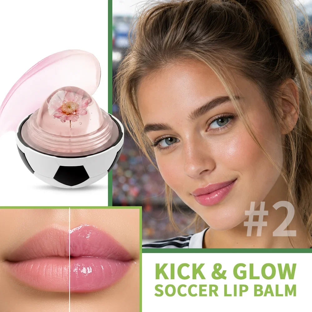 Soccer Ball pH Color-Changing Lip Balm – Hydrating Tinted