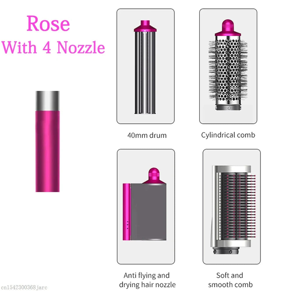 SenCiciMen X9 6-in-1 Hot Air Brush & Auto Curling Iron Styler