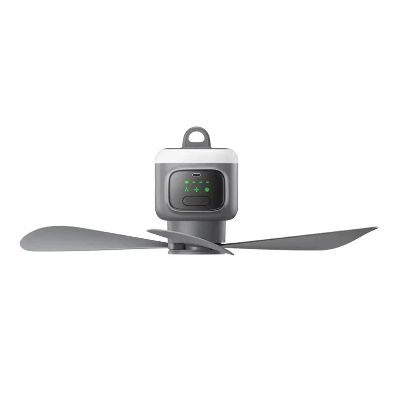 12000mAh Portable Camping Ceiling Fan | Remote & LED Light