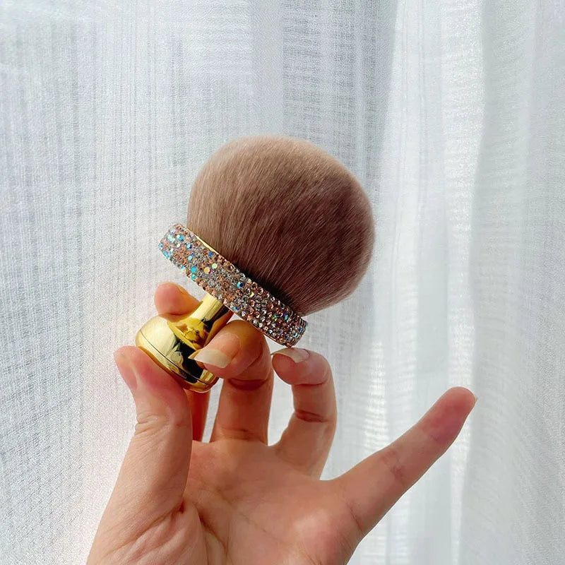 Large Mushroom Head Powder Brush – Soft Nylon Bristles