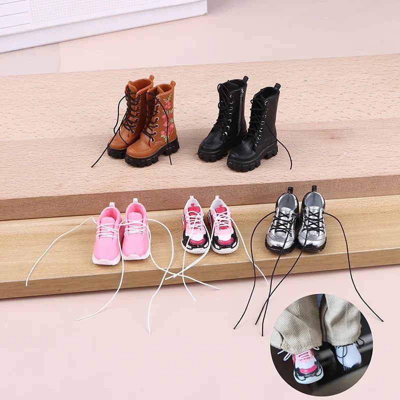 Miniature Sport Shoes for 1/6 Dolls – Dollhouse Accessories