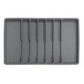 Non-Slip Silicone Cutlery Tray – 7-Compartment Drawer Organizer