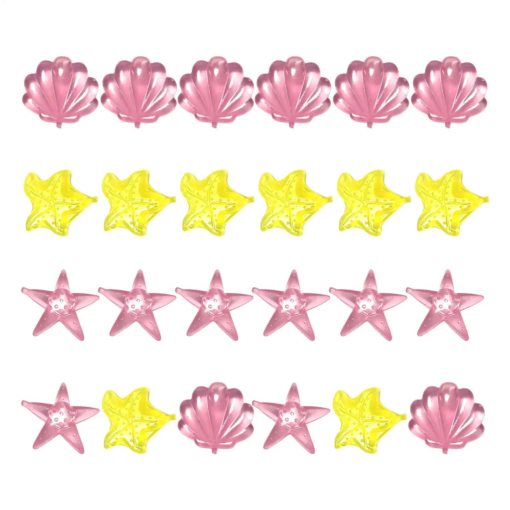 24-Pack Reusable Star-Shaped Ice Cubes | No-Dilution Drink Chillers