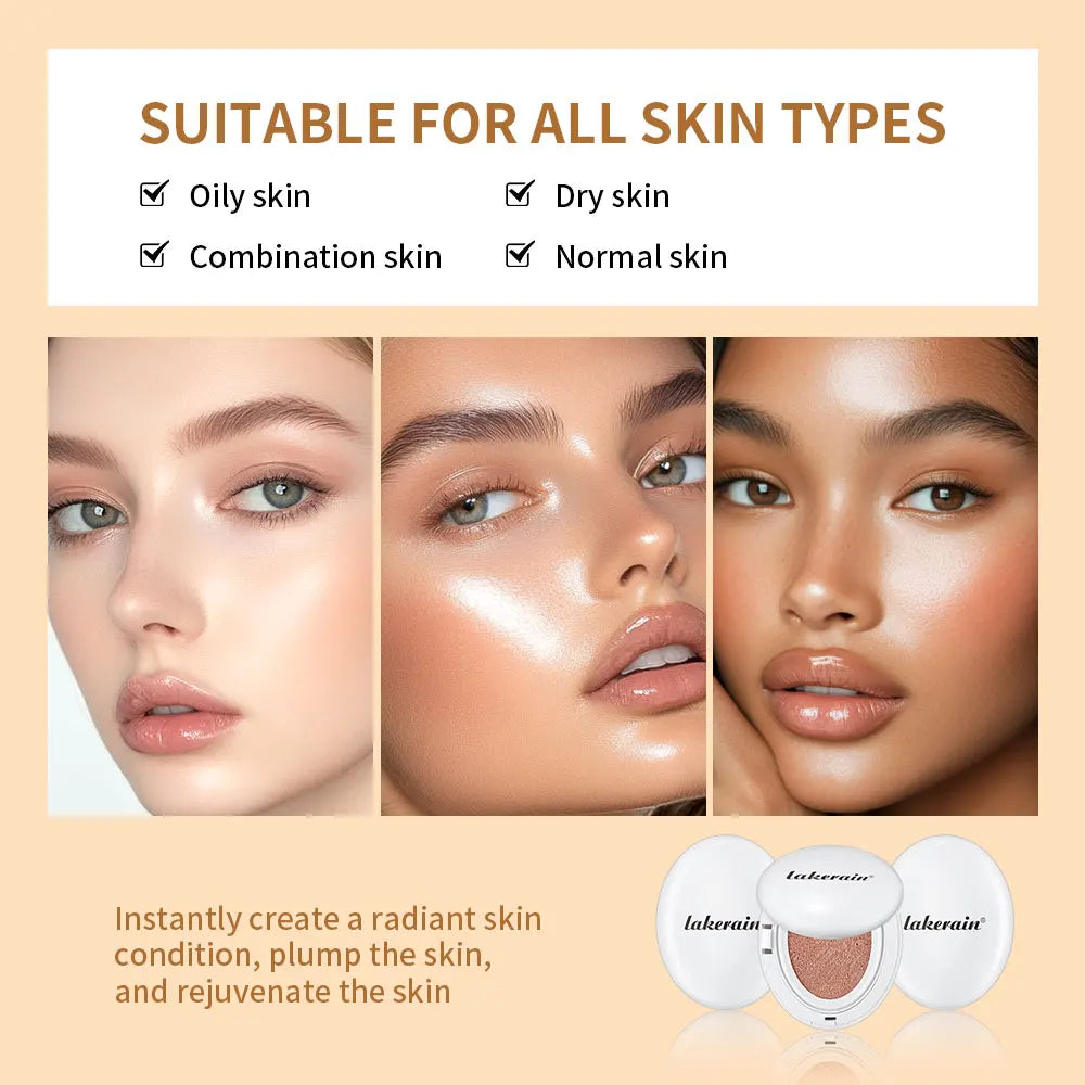 Korean Glow Cushion Foundation – 24H Hydrating, Natural Coverage