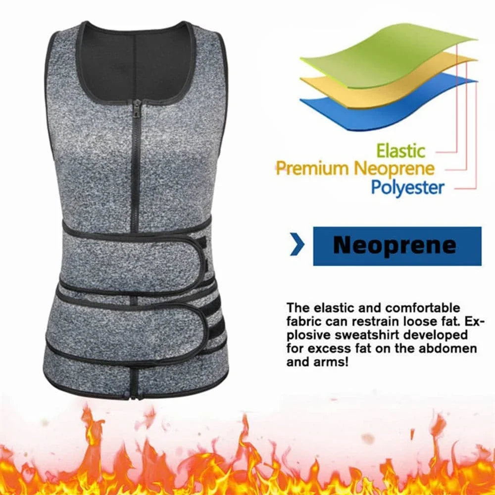 Men's Neoprene Sauna Waist Trainer Vest – Sweat & Slim