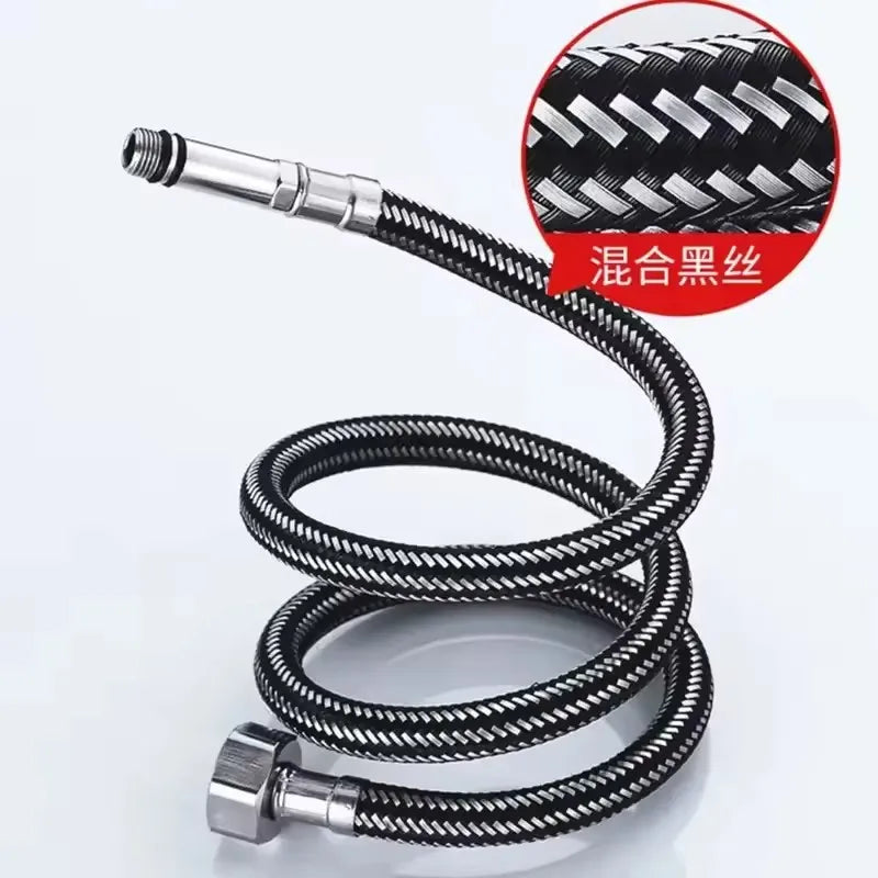 G1/2" Stainless Steel Nylon Braided Faucet Hose | Kitchen & Bath