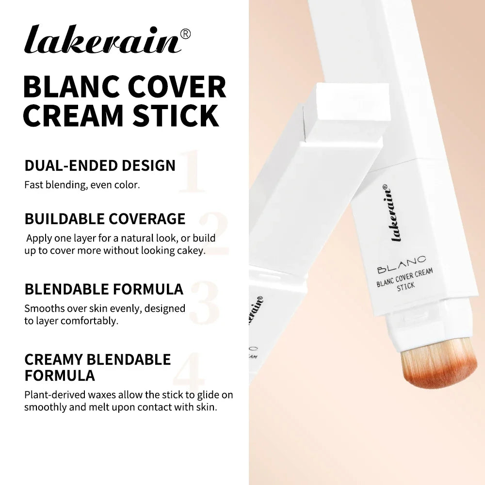 Lakerain Color-Changing Foundation Stick – Full Coverage Matte