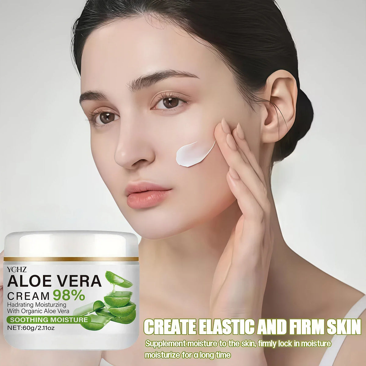 YCHZ 98% Aloe Vera Face Cream – Daily Hydrating Moisturizer