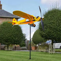 3D Airplane Wind Spinner Metal Weather Vane Garden Ornament