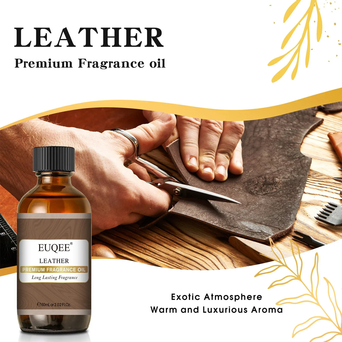 EUQEE 60ml Men's Fragrance Oil – Reed & Car Diffuser Oil