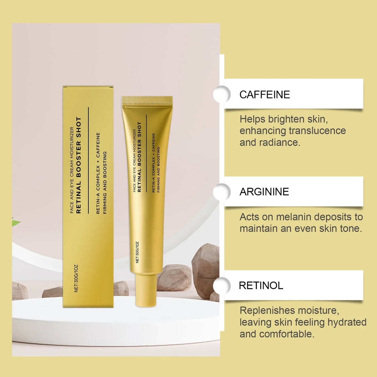 Hoygi Retinol Firming Cream with Caffeine – Anti-Aging 30g