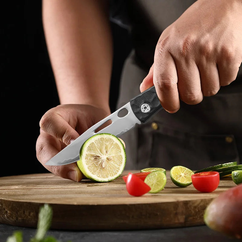 InLeung Folding Kitchen Knife – Sharp Stainless Steel Chef Knife