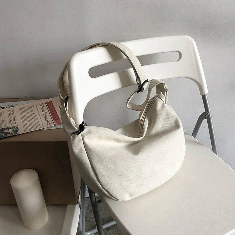 Large Capacity Nylon Crossbody Bag – Unisex Street Style