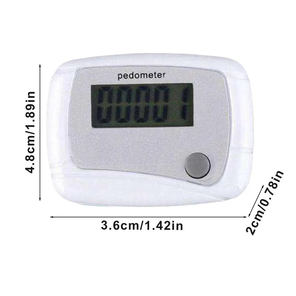Small Pedometer Mile Counter Walking Daily Target Monitor Digital LCD