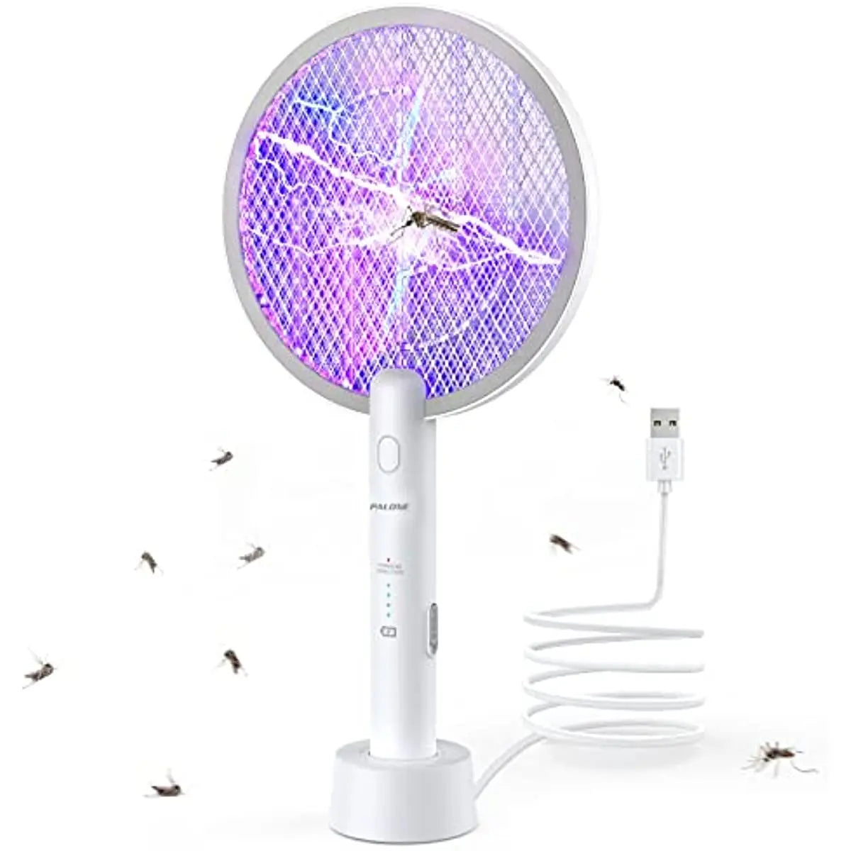 AISITIN 2-in-1 Electric Mosquito Swatter & Bug Zapper USB Rechargeable