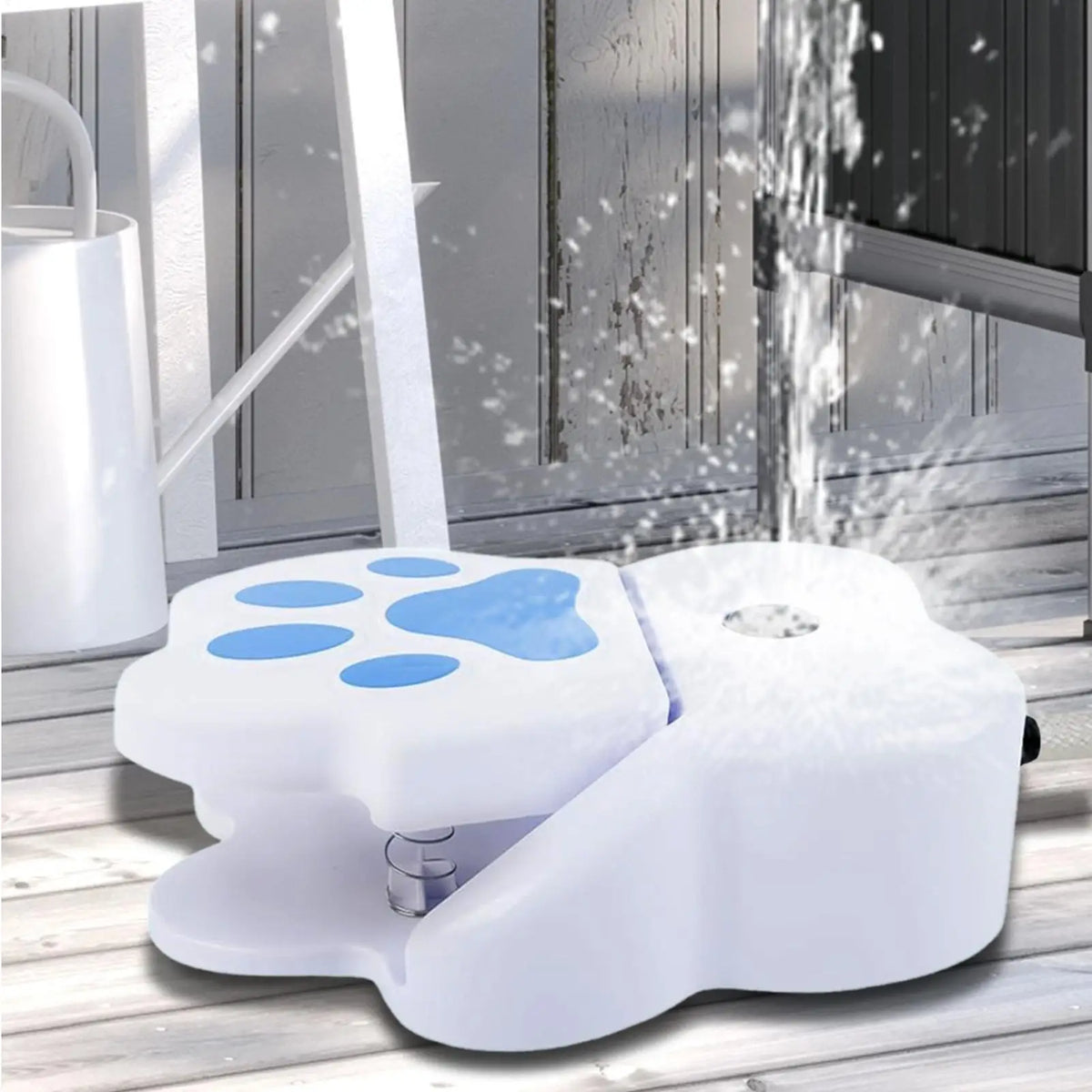 Step-On Dog Water Fountain – Paw-Activated Outdoor Pet Sprinkler