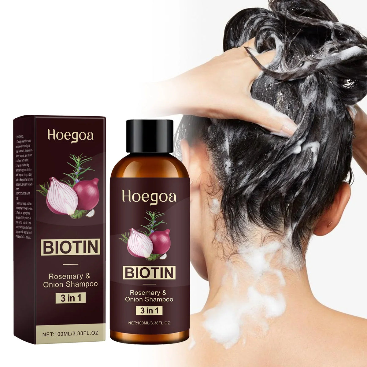 3-in-1 Onion Shampoo – Moisturizing Scalp & Hair Cleanser