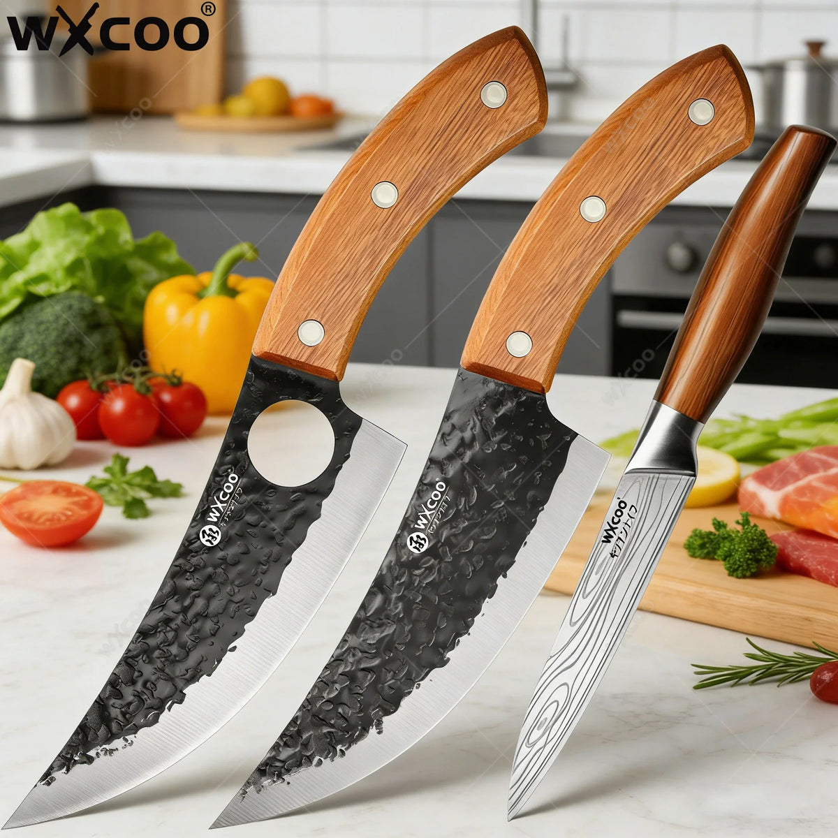WXCOO Hand Forged Boning Knife – Stainless Steel Chef Knife