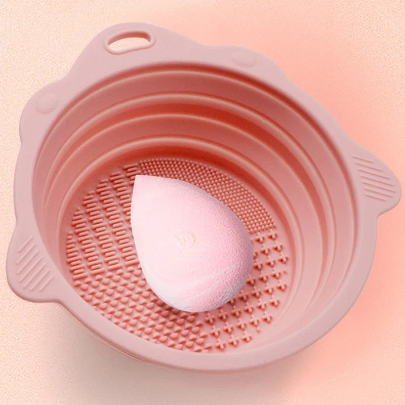 Silicone Makeup Brush Cleaner Bowl & Tool Set | Wet & Dry