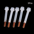 5 10 Disposable Nail Polish Brush Bottle Replacement Brown Hair Art