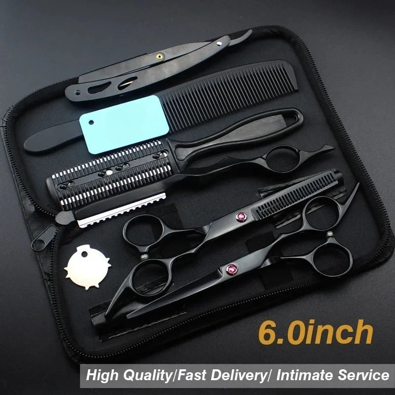 Purple Diamond 6" Japanese 440C Steel Professional Hair Scissors