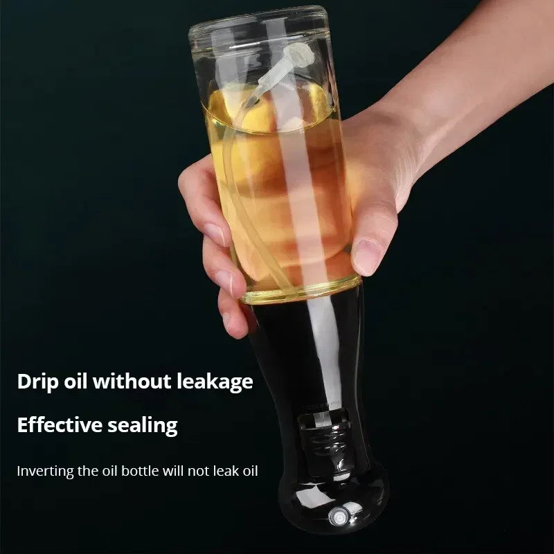 Kitchen Oil Spray Bottle – Transparent Leak-Proof Dispenser