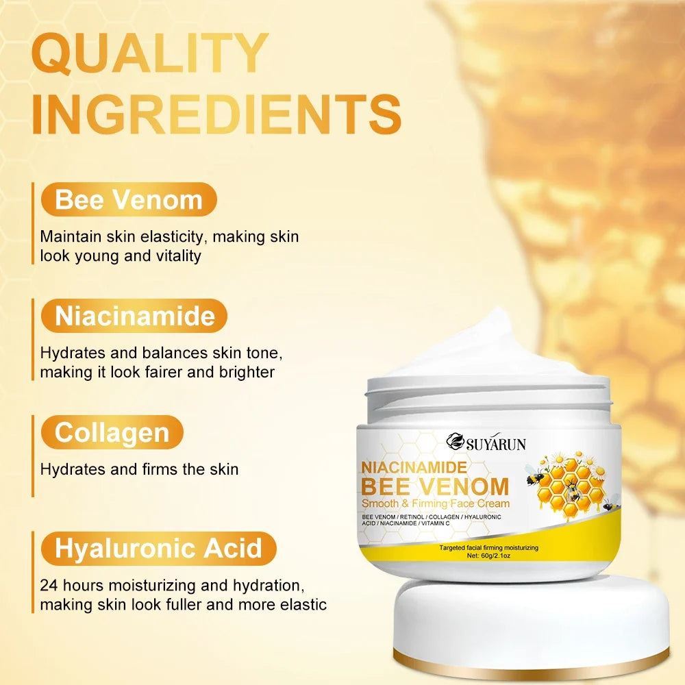 SUYARUN Niacinamide & Bee Venom Face Cream – Brightening Moisturizer