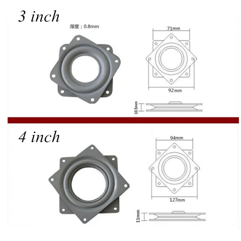 360° Swivel Plate Bearing Lazy Susan Turntable – DIY Hardware
