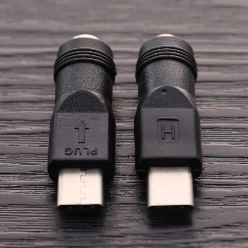 DC 5.5x2.1mm Female to USB Type-C Male Power Adapter Converter