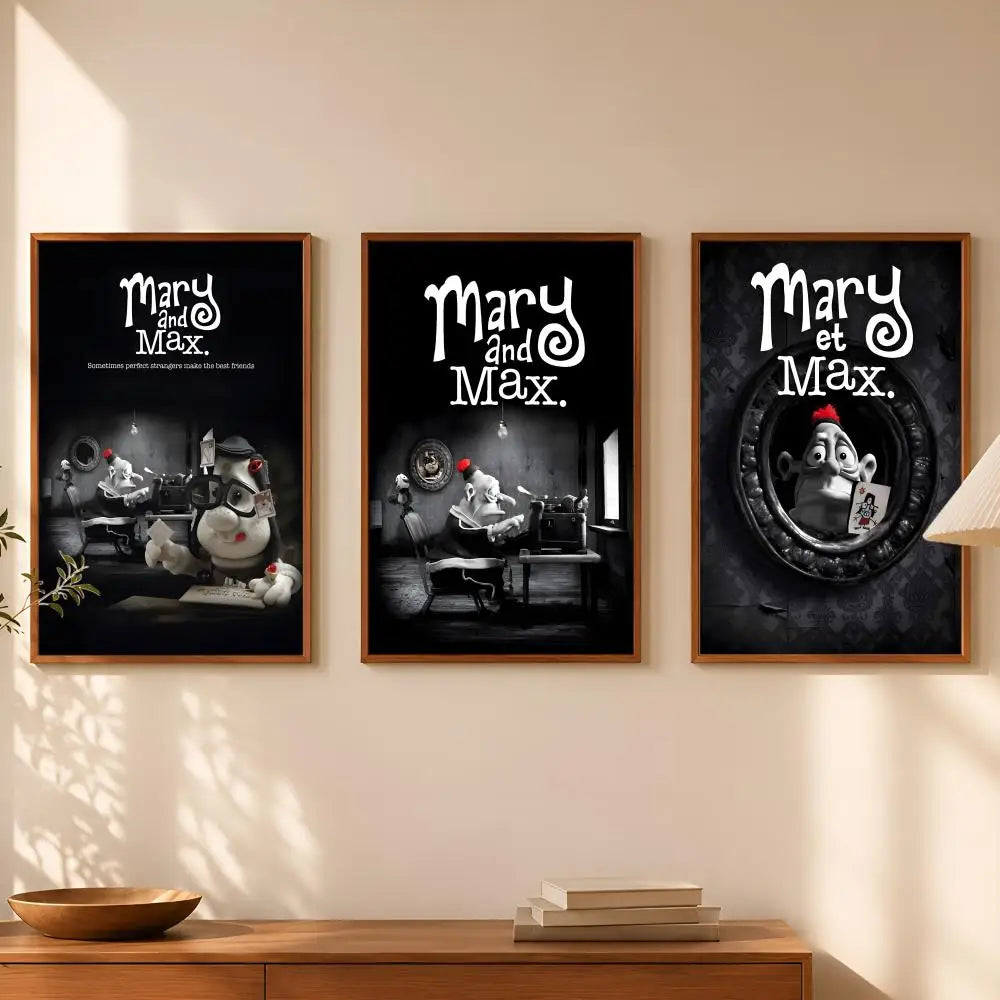 Mary and Max Movie Poster – Self-Stick HD PVC Wall Art