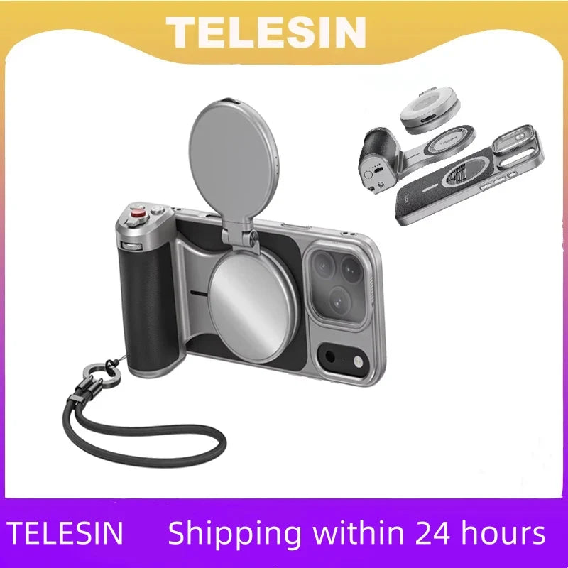 TELESIN Master Phone Camera Grip IPhone17 Max Magnetic Hand Holder
