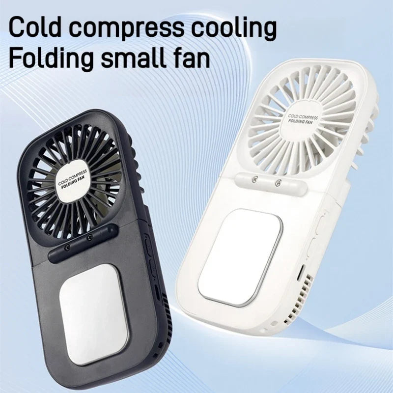 URGGU Portable Handheld Fan USB Rechargeable 2000mAh Folding
