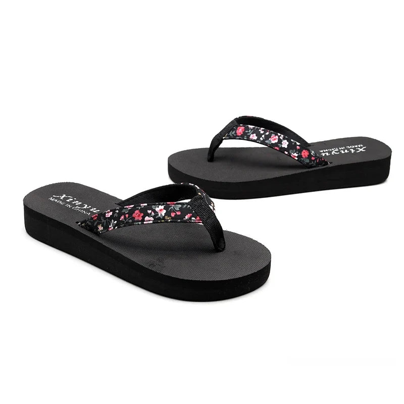 Women's Summer Beach Flip Flops – Flat Casual Sandal Slides