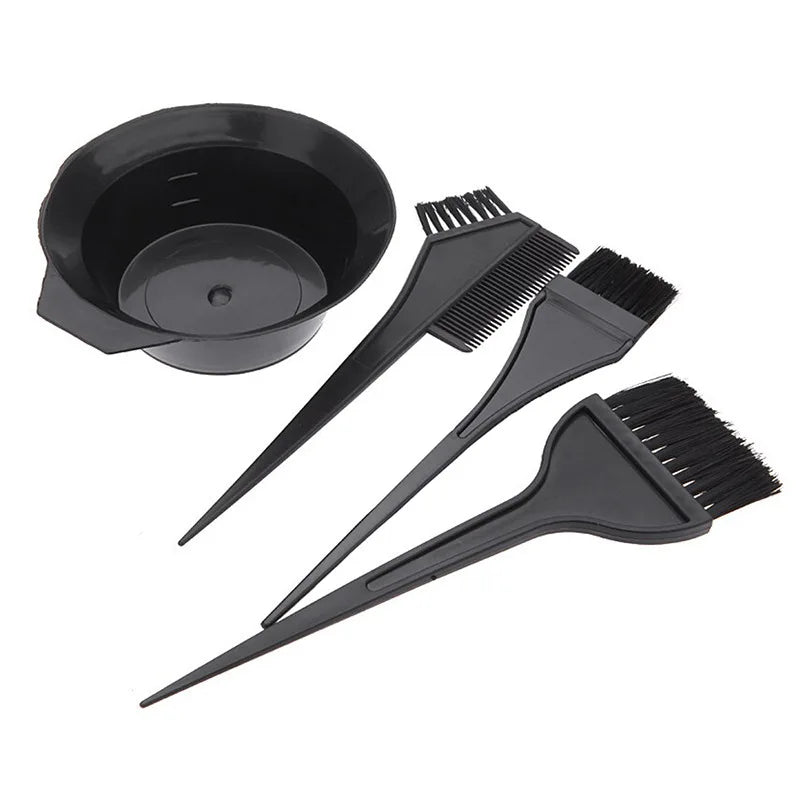 4-Piece Professional Hair Dye Kit – Bowl, Brush & Color Tools