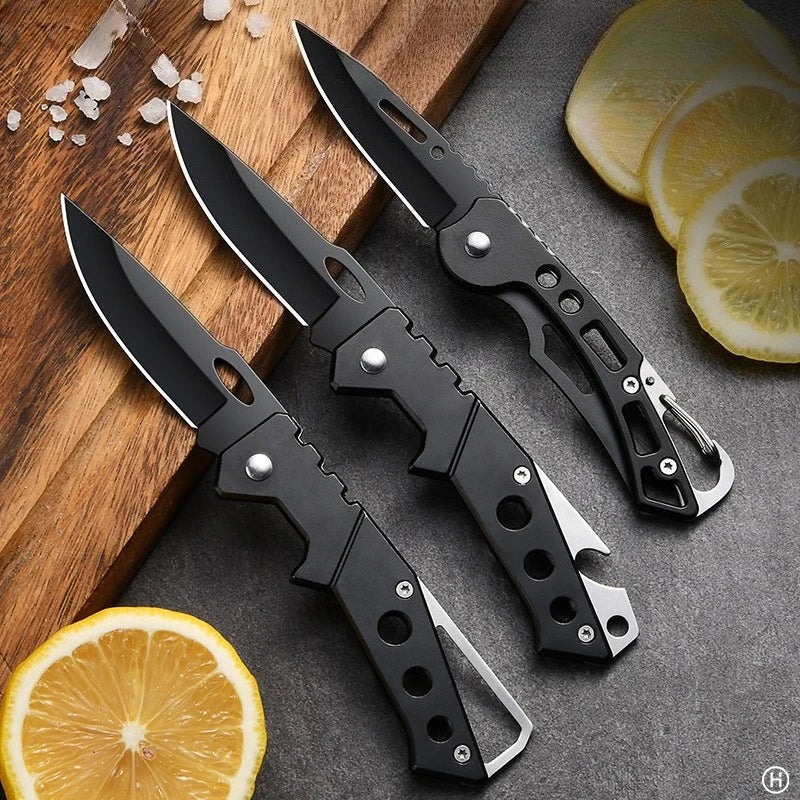 PLYS EDC Folding Pocket Knife – Carbon Steel Blade, All-Steel