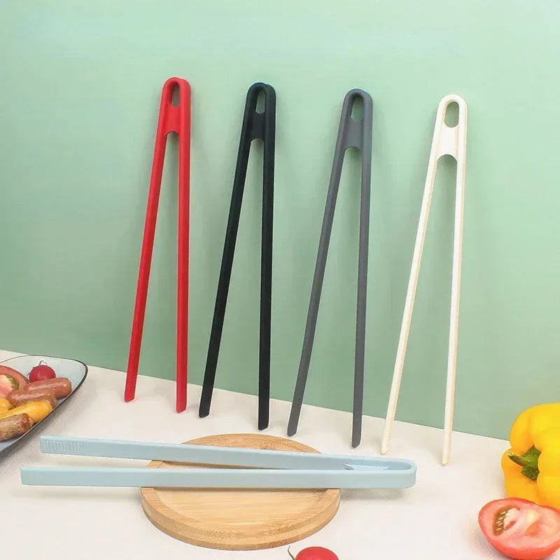 Silicone Food Tongs – Non-Slip BBQ, Grill & Salad Cooking Clip