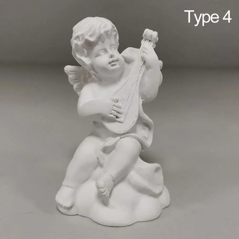 Mini Cupid Figurines Plaster Sculpture Greek Mythology Statue Nordic