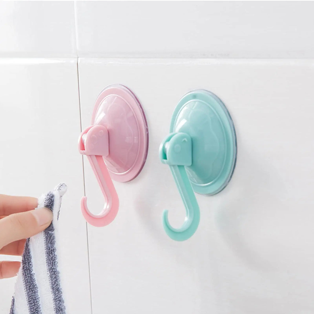 Vacuum Sucker Hook Heavy Duty Bathroom Living Room Kitchen Hanger
