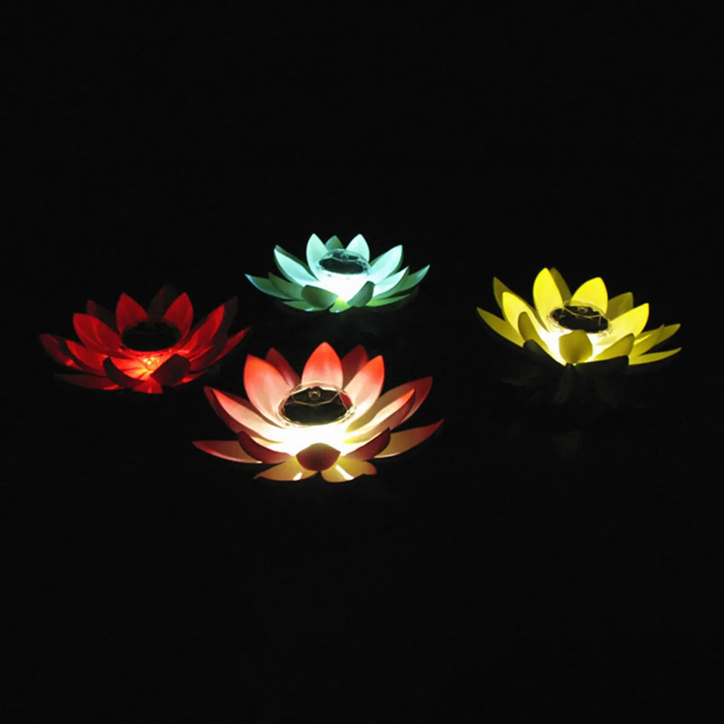 Solar Floating Lotus LED Light | Pool, Pond & Garden Decor