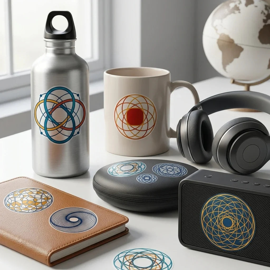 Sacred Geometry UV Transfer Stickers – Waterproof Decals