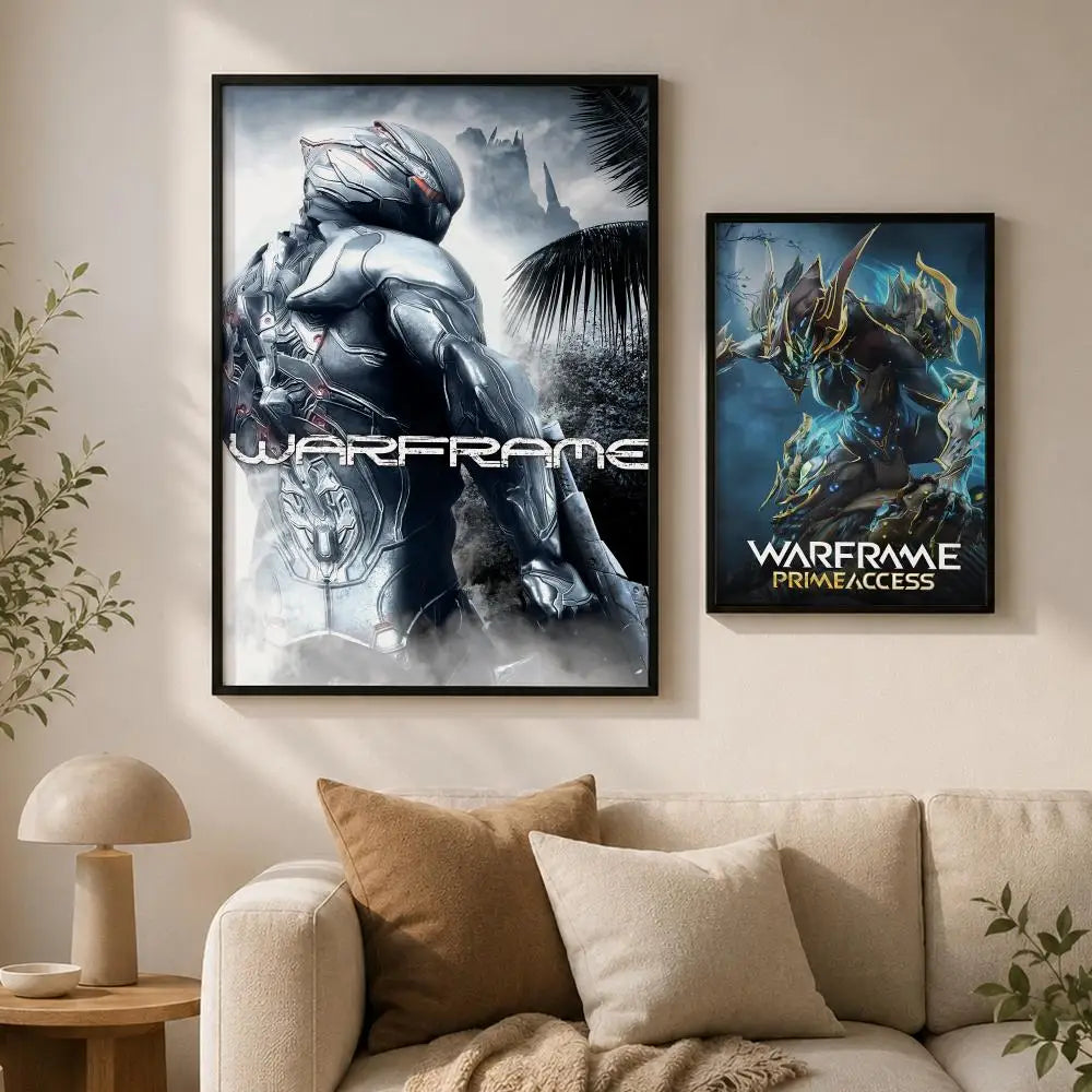Warframe Game Poster – Self-Adhesive Waterproof Wall Art