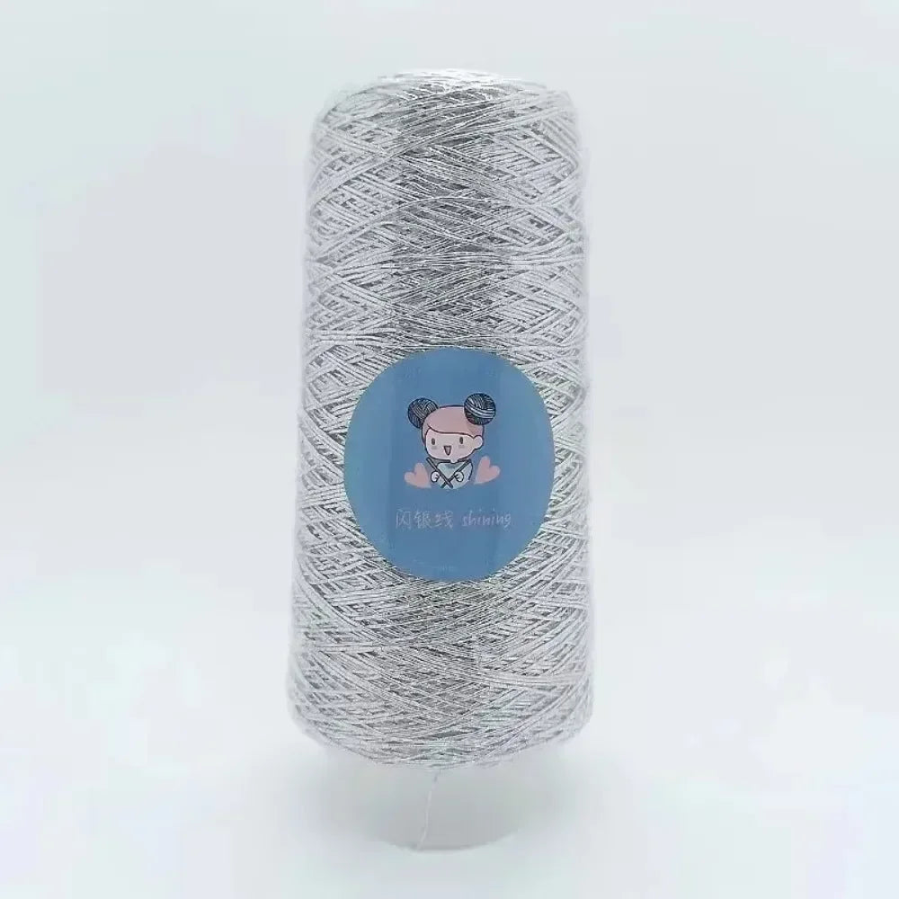 Silver Handmade Crochet Yarn Popular Woven Flash Core Wire Ball Small