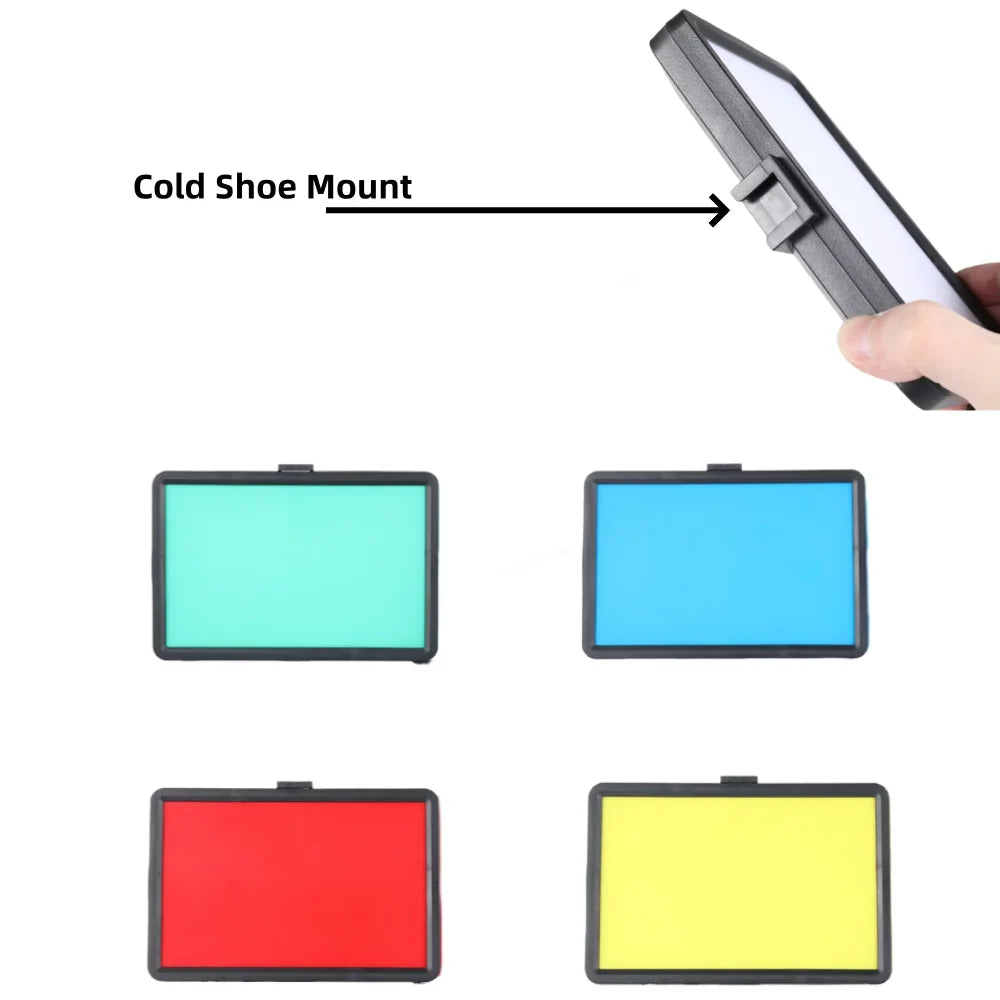 8" RGB LED Video Light Panel 3000–6000K | Live Streaming
