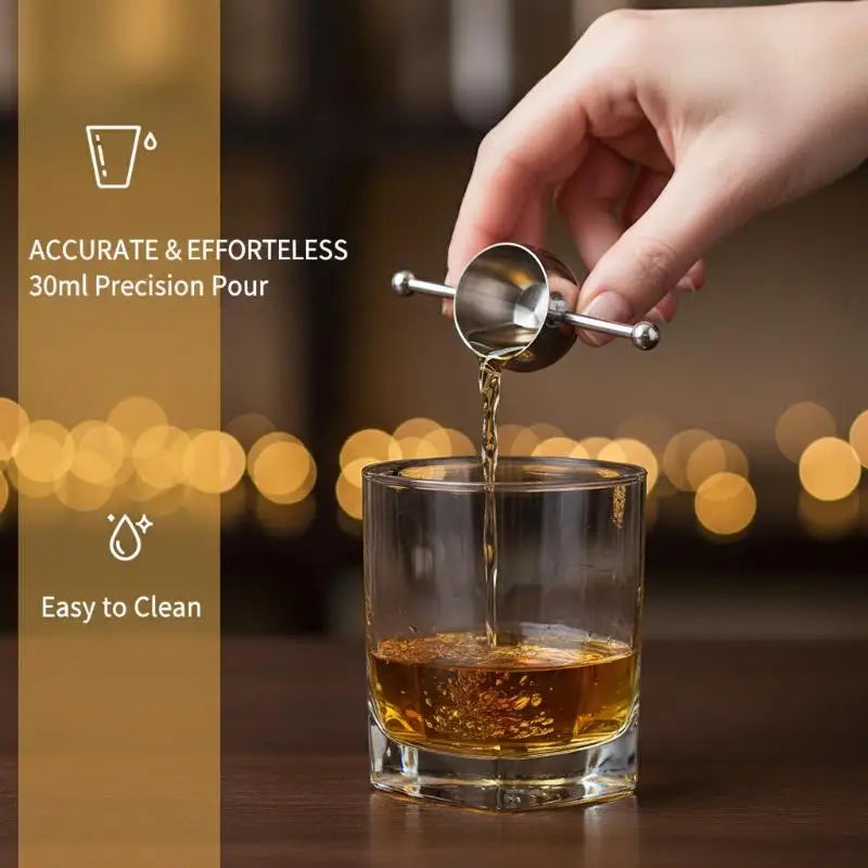 Stainless Steel Double-End Jigger | Bartender Measuring Tool