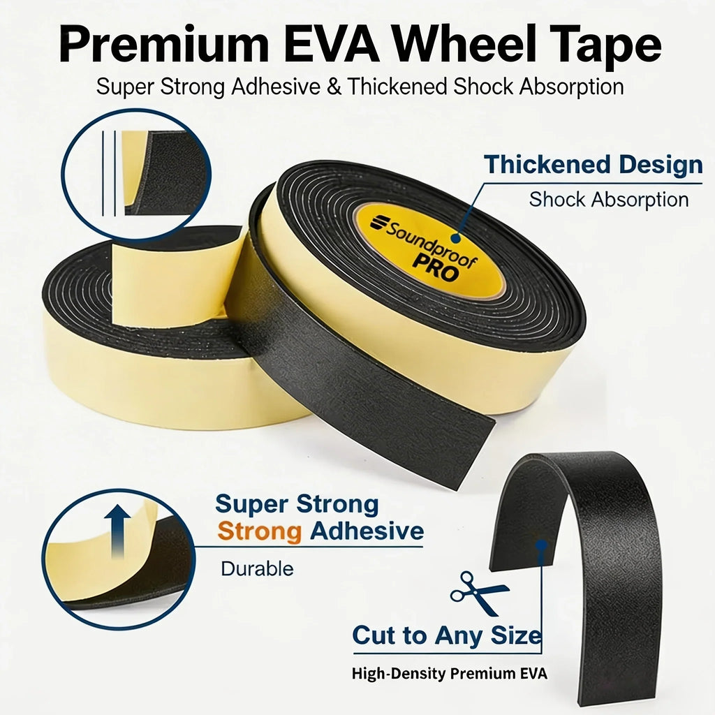 Luggage Wheel Mute Sticker Shock-absorbing Wear-resistant Protection