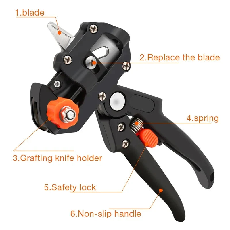 SLADE Grafting Shears – Fruit Tree Pruner with 3 Blades