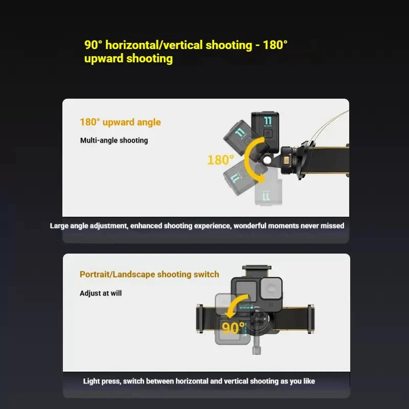 Magnetic Head & Chest Mount for DJI Osmo & Insta360 Cameras