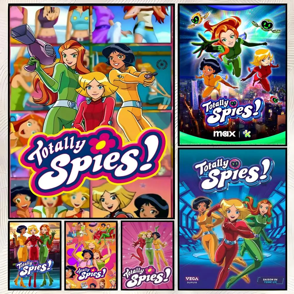 Totally Spies HD PVC Self-Stick Wall Art Poster | Waterproof